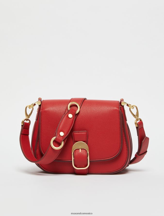 MAX&Co. mujer bolso con detalles de hebilla Z860B1023 accesorio rojo