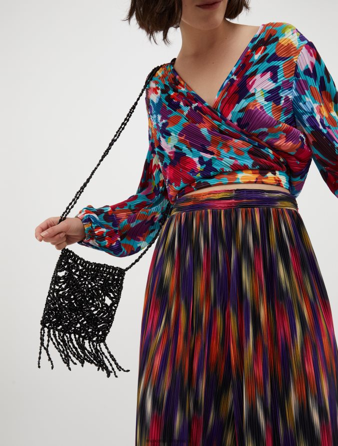 MAX&Co. mujer bolso mini con cuentas Z860B1006 accesorio negro