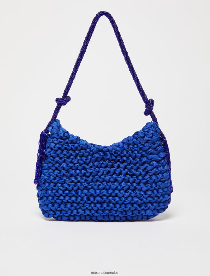 MAX&Co. mujer bolso mini de punto con cuentas Z860B1007 accesorio Azul marino