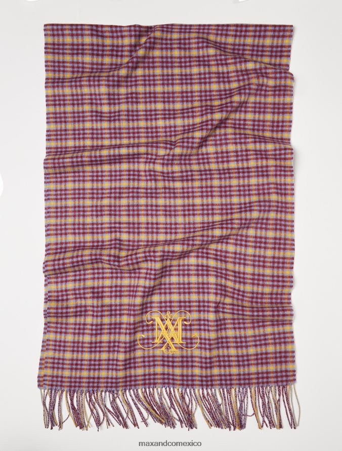 MAX&Co. mujer estola de lana con monograma Z860B1132 accesorio azul claro