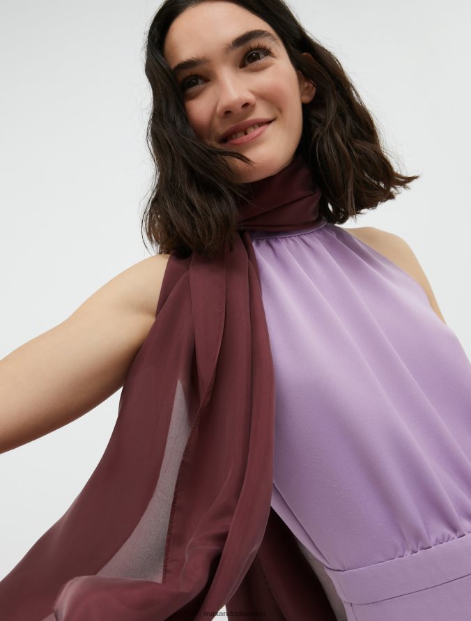 MAX&Co. mujer estola de seda pura Z860B1116 accesorio borgoña