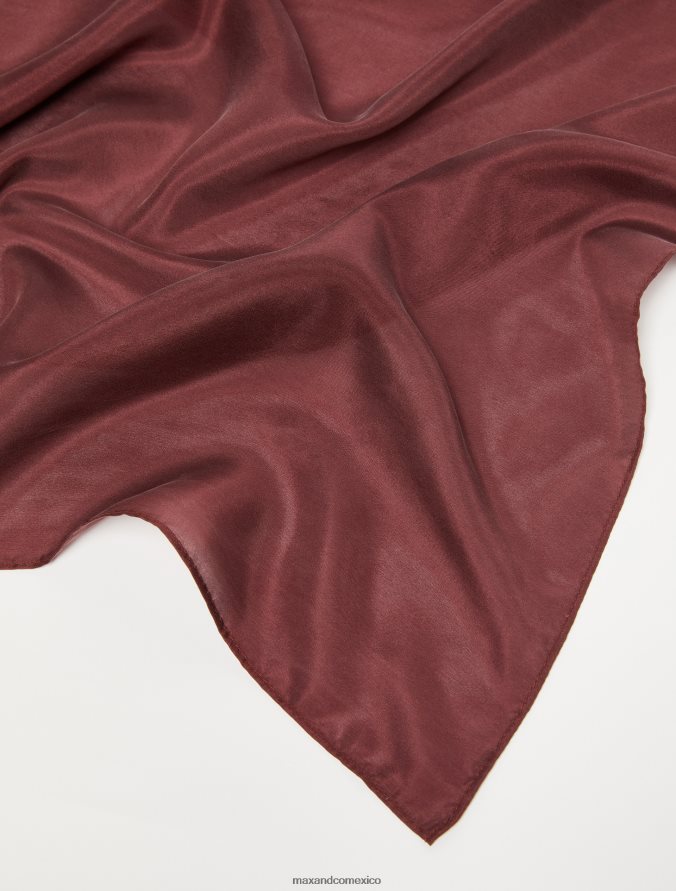 MAX&Co. mujer estola de seda pura Z860B1116 accesorio borgoña