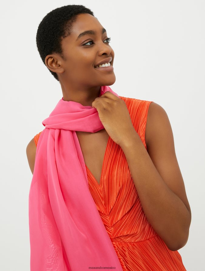 MAX&Co. mujer estola de seda pura Z860B1117 accesorio rosa