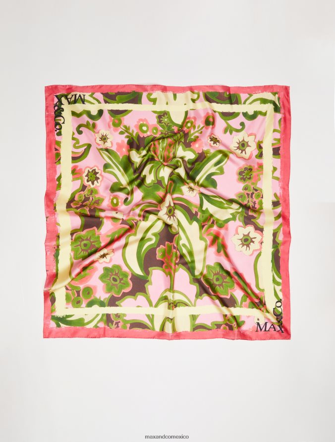 MAX&Co. mujer fular de sarga de seda Z860B1107 accesorio rosa