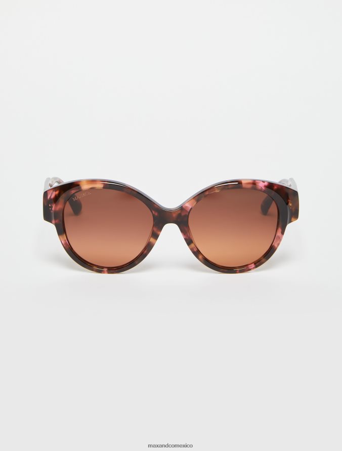 MAX&Co. mujer gafas de mariposa de gran tamaño Z860B1047 accesorio marrón