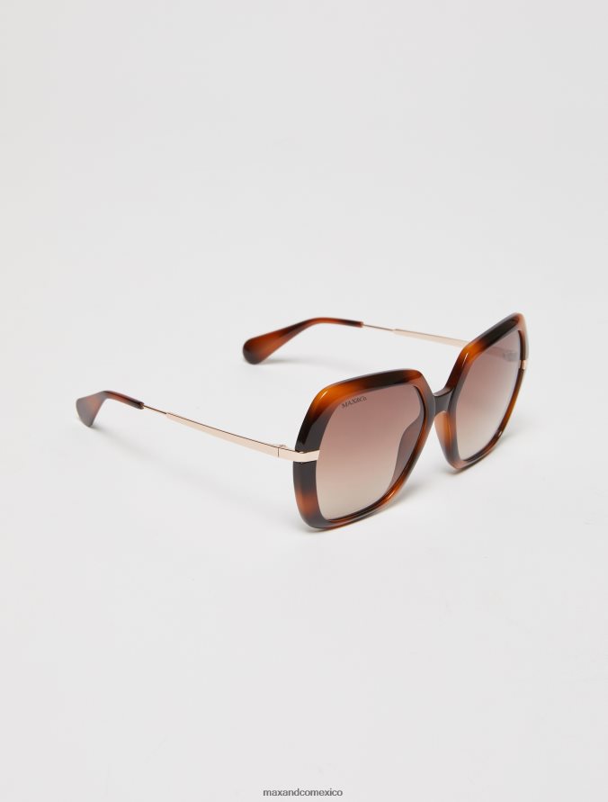 MAX&Co. mujer gafas de sol cuadradas extragrandes Z860B1045 accesorio marron oscuro