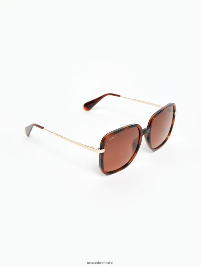 MAX&Co. mujer gafas de sol cuadradas extragrandes Z860B1049 accesorio marrón