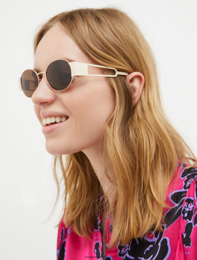 MAX&Co. mujer gafas ovaladas de metal Z860B1057 accesorio marrón