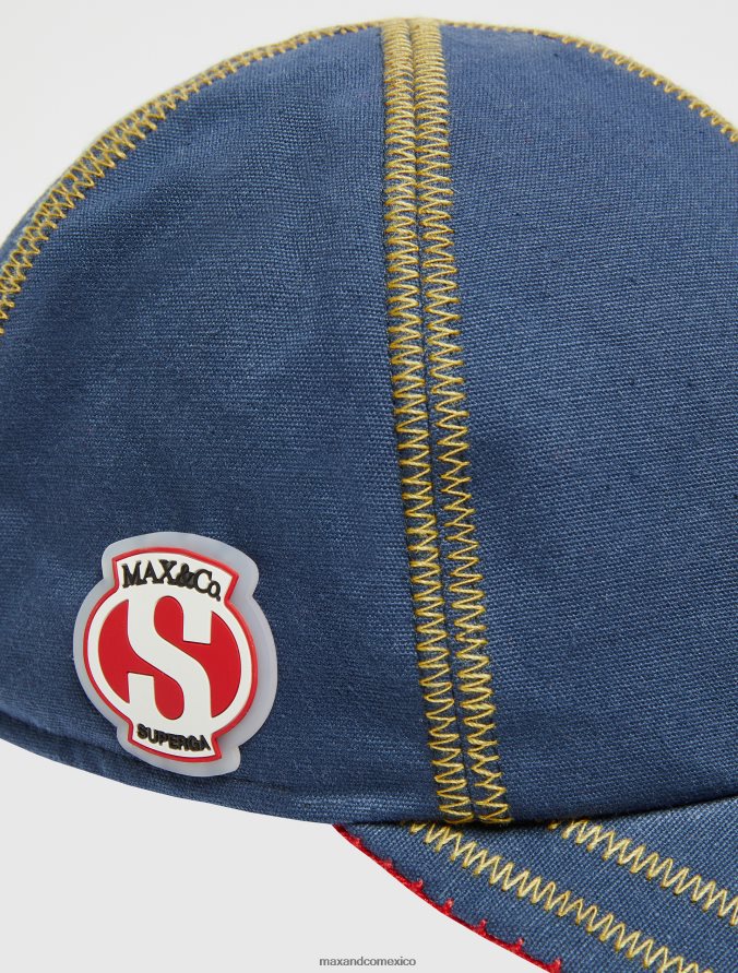 MAX&Co. mujer gorra de béisbol de lona superga Z860B1146 accesorio azul medianoche