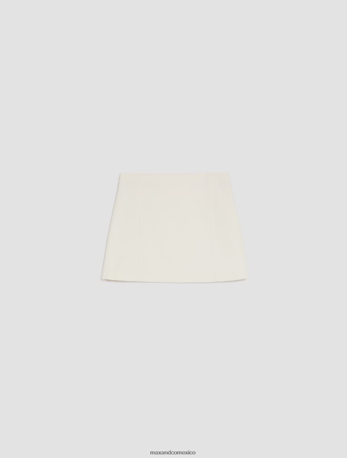 MAX&Co. mujer minifalda acampanada Z860B790 vestir Marfil