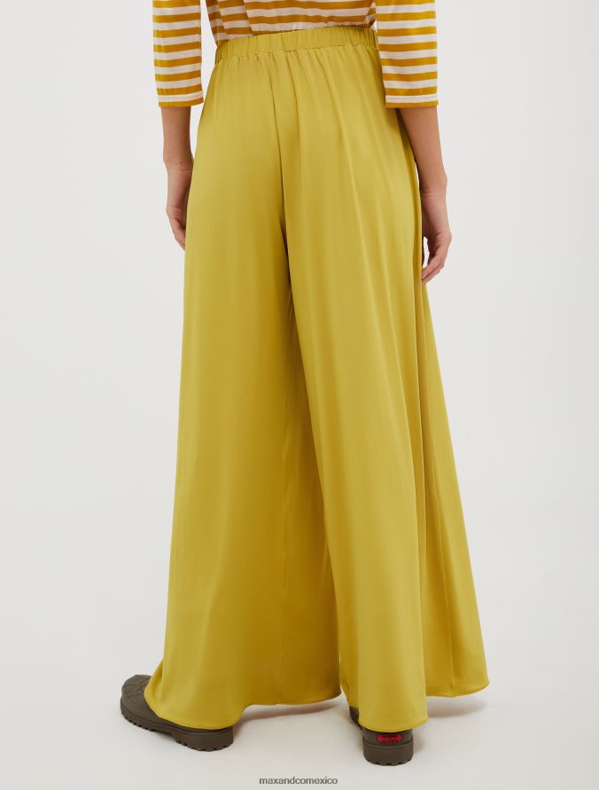 MAX&Co. mujer pantalones anchos de punto Z860B694 vestir verde oliva