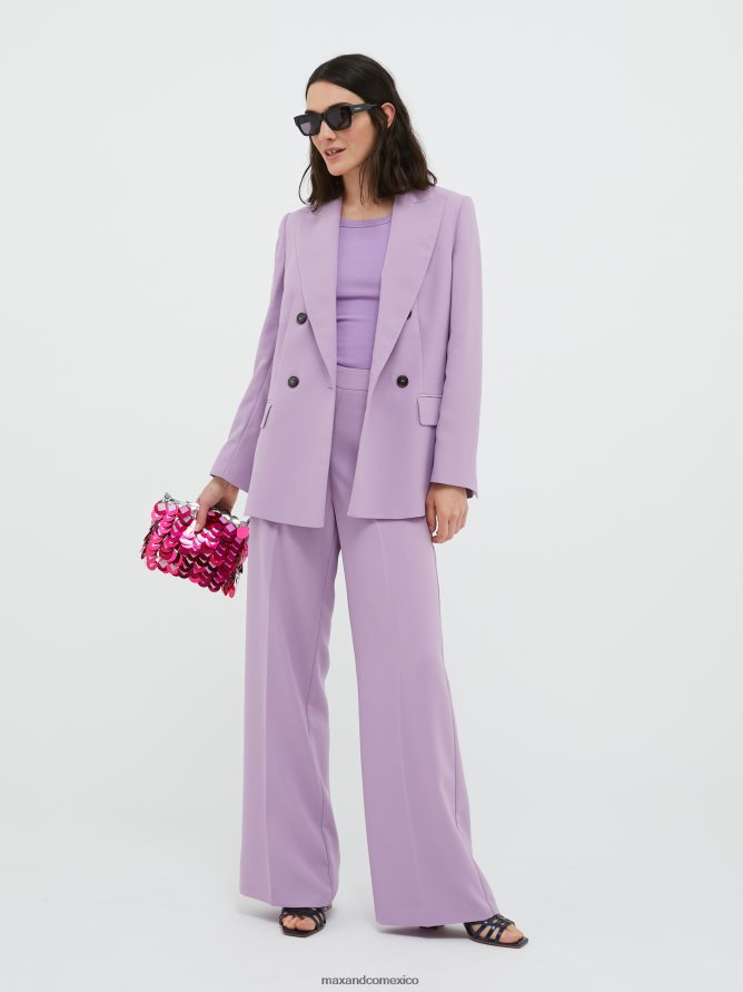 MAX&Co. mujer pantalones de raso envers Z860B240 vestir lila