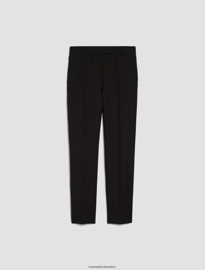 MAX&Co. mujer pantalones tapered slim Z860B750 vestir negro
