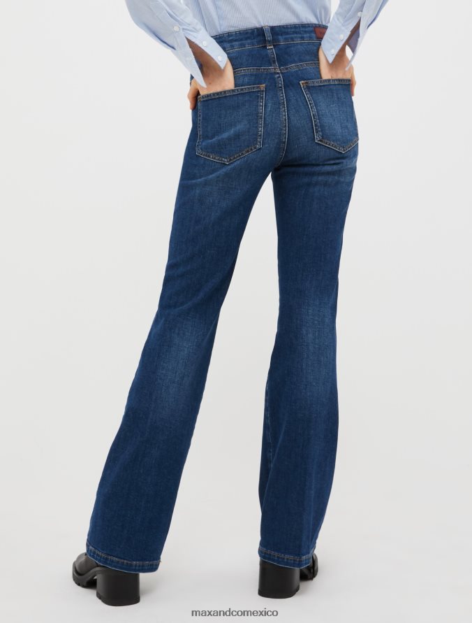 MAX&Co. mujer jeans bootcut desteñidos Z860B719 vestir Azul marino