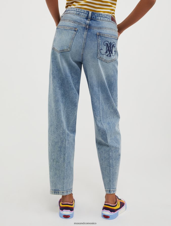MAX&Co. mujer jeans con detalles de strass Z860B701 vestir azul medianoche
