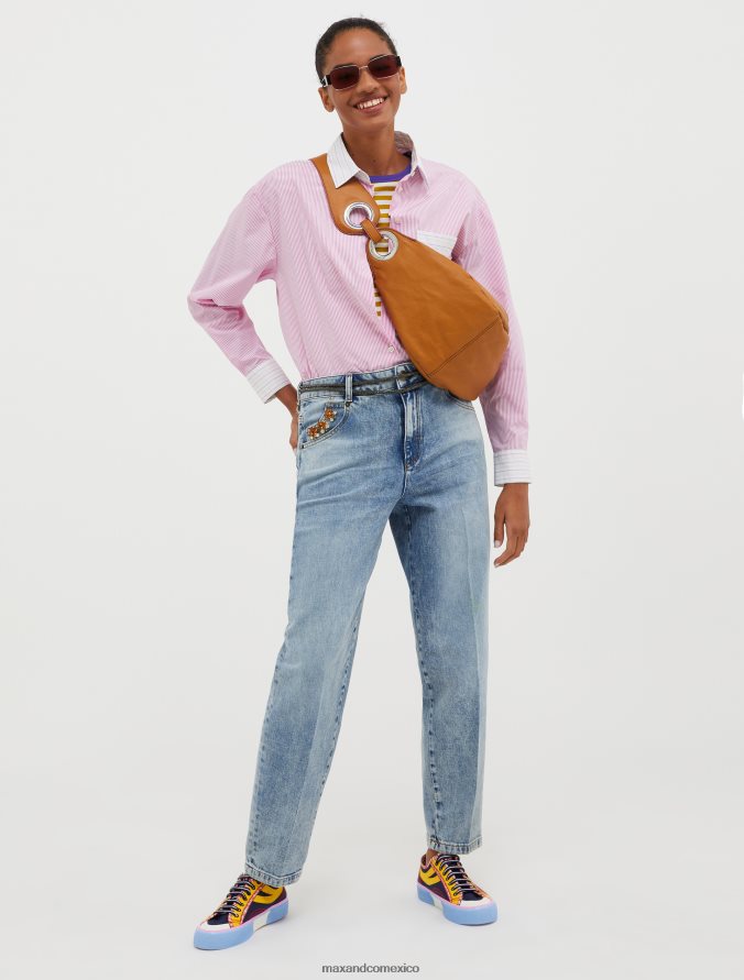 MAX&Co. mujer jeans con detalles de strass Z860B701 vestir azul medianoche