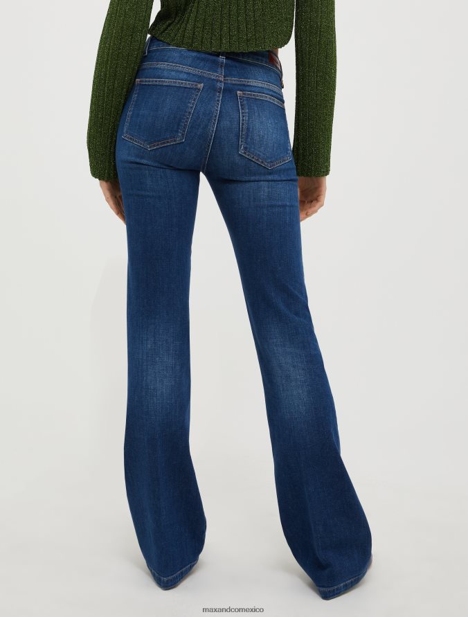 MAX&Co. mujer vaqueros bootcut de talle medio Z860B720 vestir azul medianoche