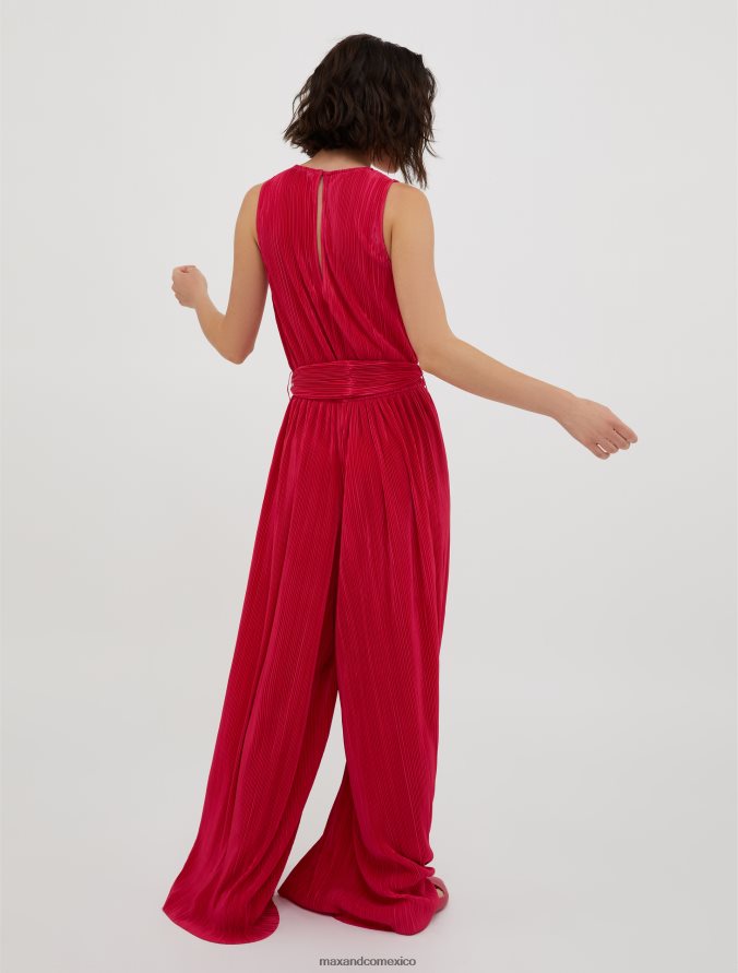 MAX&Co. mujer mono de punto microplisado Z860B157 vestir rojo