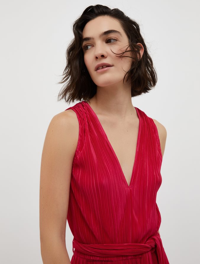 MAX&Co. mujer mono de punto microplisado Z860B157 vestir rojo