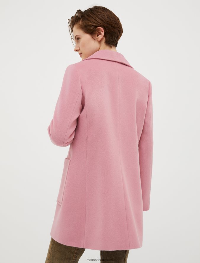 MAX&Co. mujer abrigo corto de lana Z860B831 vestir rosa