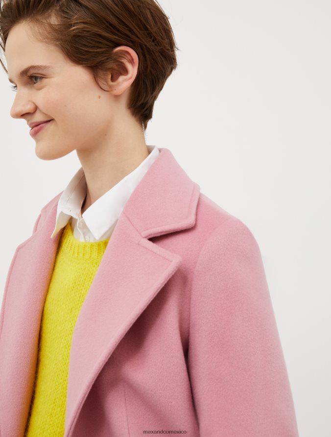 MAX&Co. mujer abrigo corto de lana Z860B831 vestir rosa