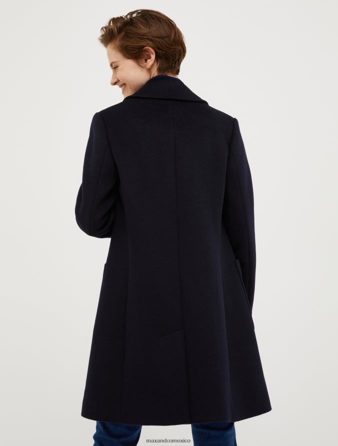 MAX&Co. mujer abrigo de doble cara en mezcla de lana Z860B873 vestir Azul marino
