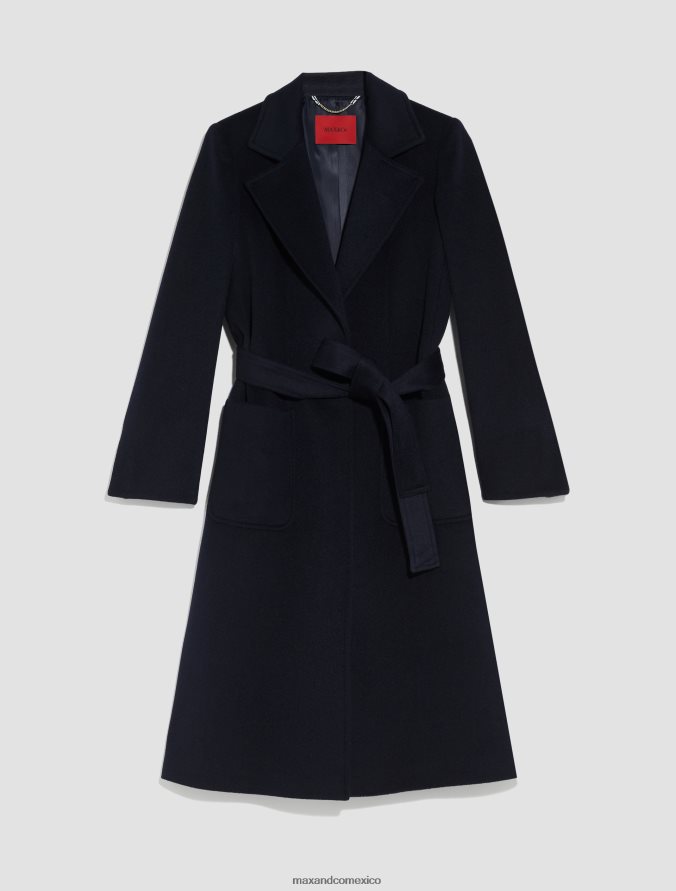 MAX&Co. mujer abrigo de lana fuera de control Z860B842 vestir azul medianoche