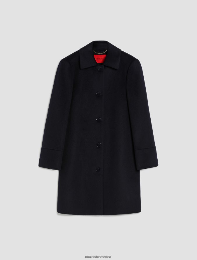 MAX&Co. mujer abrigo de pura lana Z860B851 vestir azul medianoche