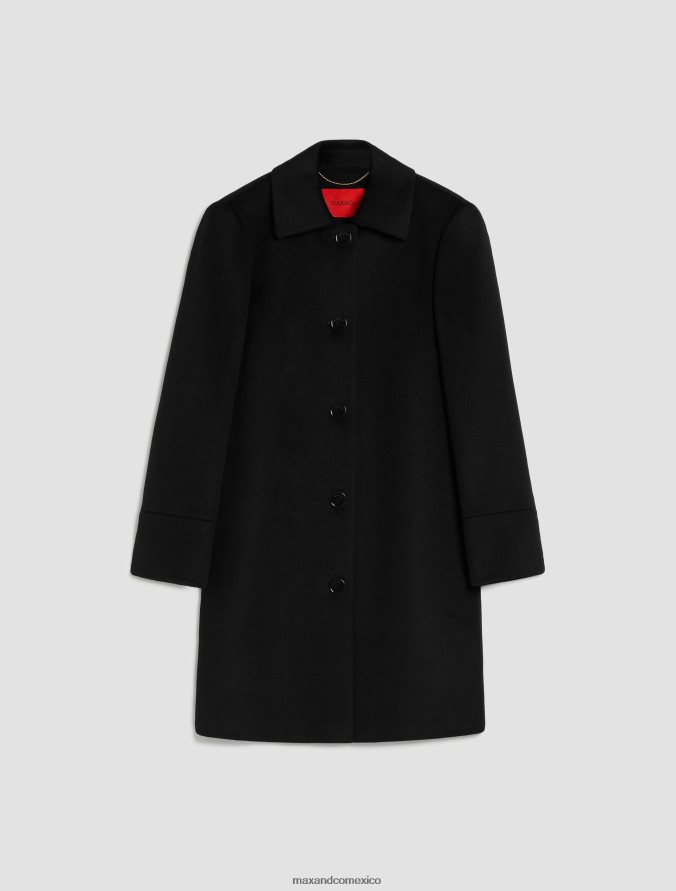 MAX&Co. mujer abrigo de pura lana Z860B853 vestir negro