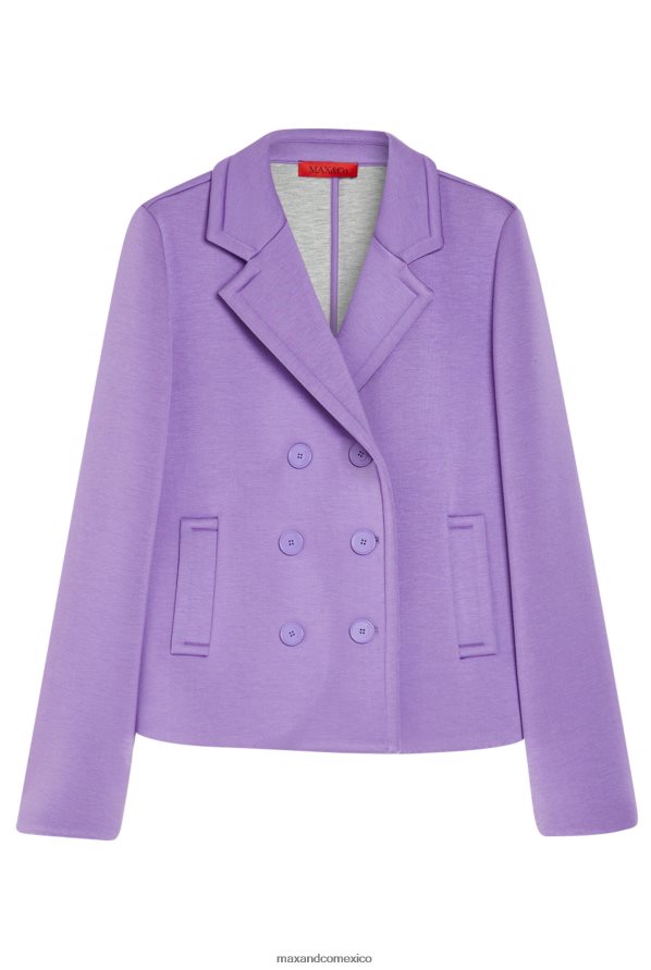 MAX&Co. mujer chaquetón de punto con doble botonadura Z860B826 vestir lila