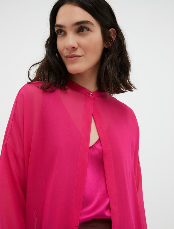 MAX&Co. mujer camisa georgette Z860B446 vestir rosa