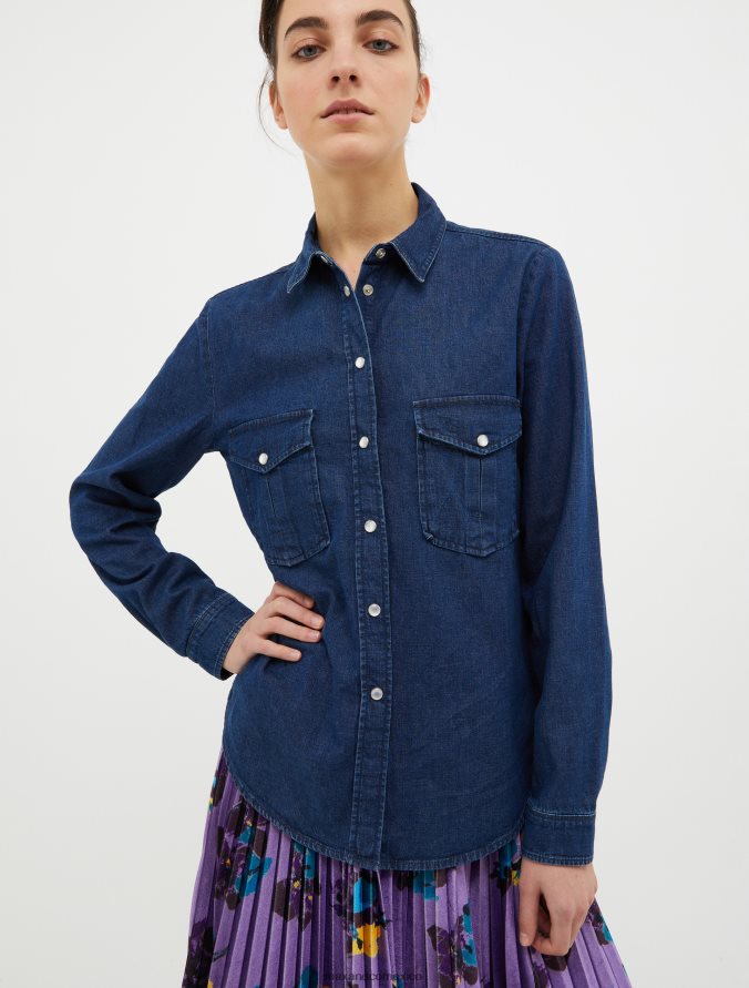 MAX&Co. mujer camisa vaquera Z860B518 vestir Azul marino