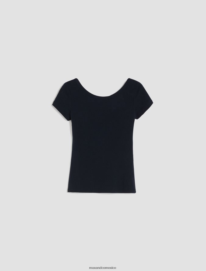 MAX&Co. mujer camiseta ajustada de punto Z860B597 vestir rojo