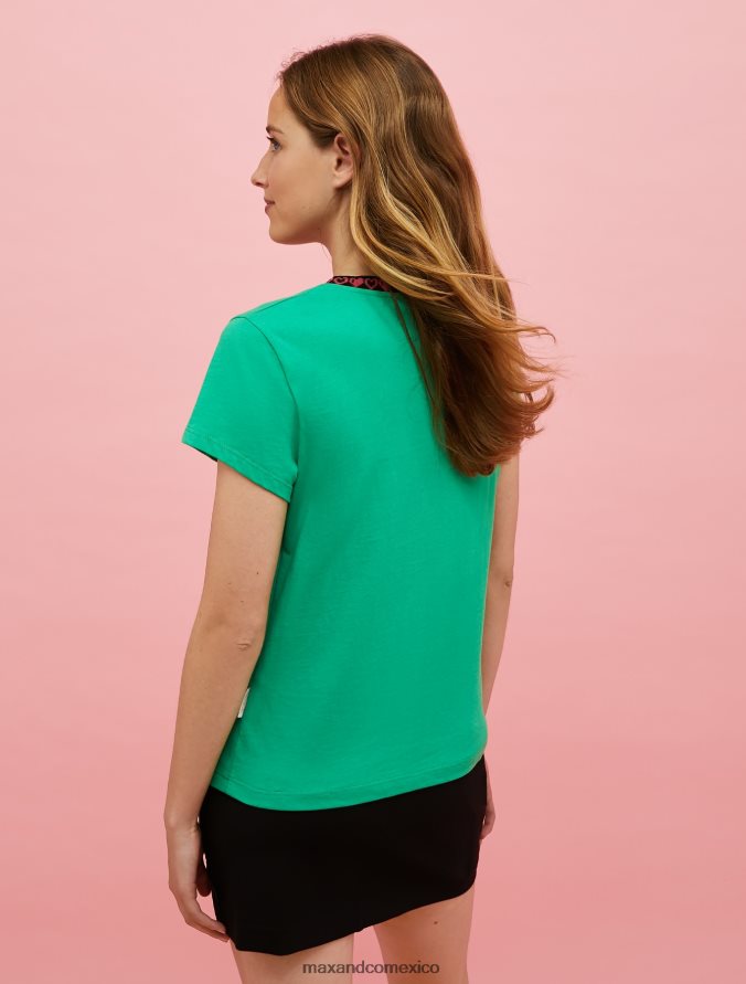 MAX&Co. mujer camiseta con aplique tamagotchi Z860B654 vestir cielo azul