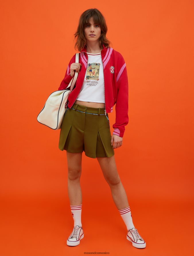 MAX&Co. mujer camiseta corta con estampado Superga Z860B572 vestir Blanco óptico