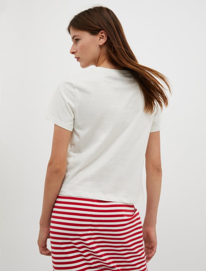 MAX&Co. mujer ¡dibujemos! camiseta cuadrada Z860B575 vestir Marfil