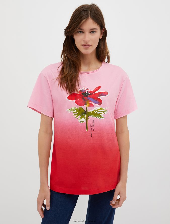 MAX&Co. mujer ¡dibujemos! camiseta degradada Z860B622 vestir rosa
