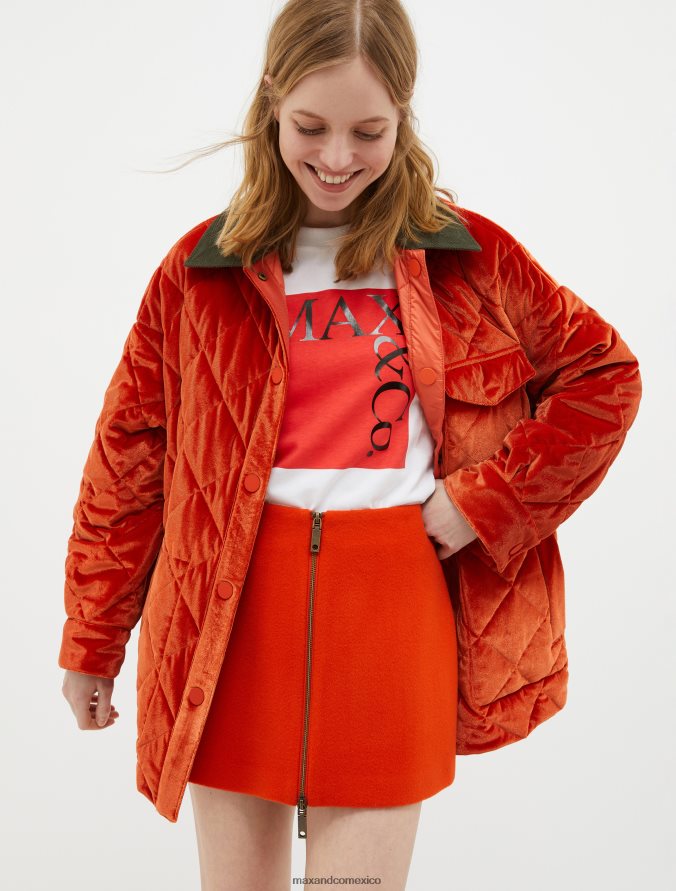 MAX&Co. mujer chaqueta acolchada reversible Z860B909 vestir naranja