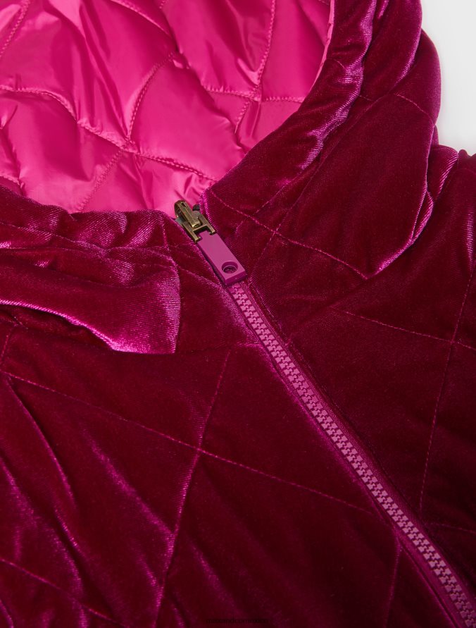 MAX&Co. mujer cuello con capucha reversible Z860B902 vestir púrpura