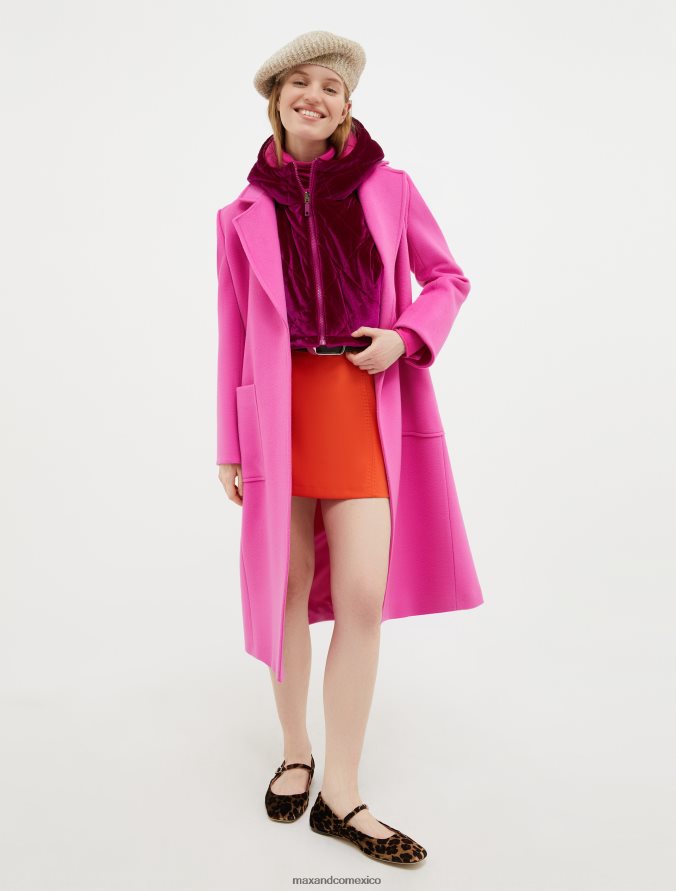 MAX&Co. mujer cuello con capucha reversible Z860B902 vestir púrpura