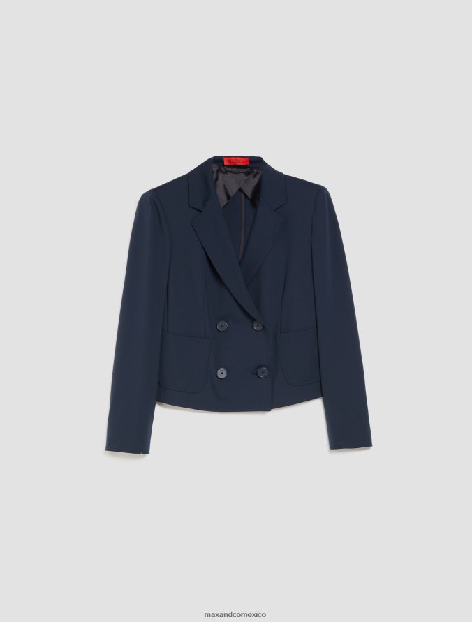 MAX&Co. mujer blazer de punto con doble botonadura Z860B305 vestir Azul marino