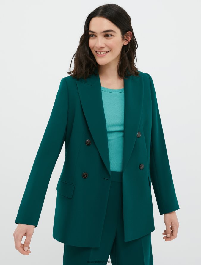 MAX&Co. mujer blazer de satén envers Z860B236 vestir verde oscuro