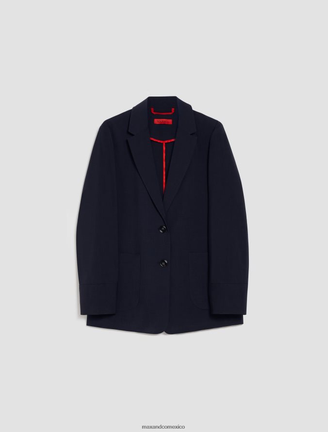 MAX&Co. mujer blazer en mezcla de lana Z860B171 vestir Azul marino