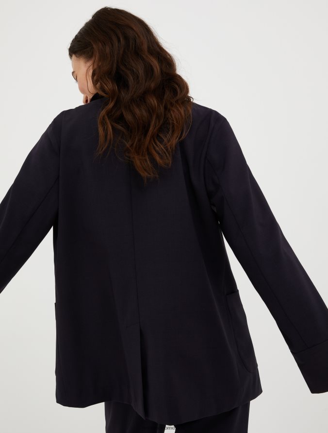 MAX&Co. mujer blazer en mezcla de lana Z860B171 vestir Azul marino