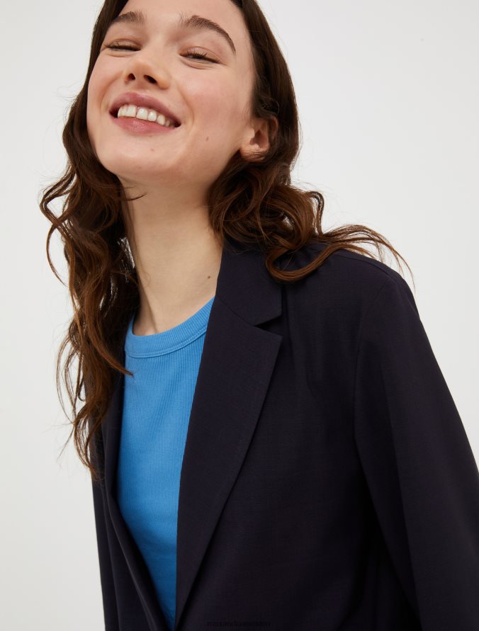 MAX&Co. mujer blazer en mezcla de lana Z860B171 vestir Azul marino