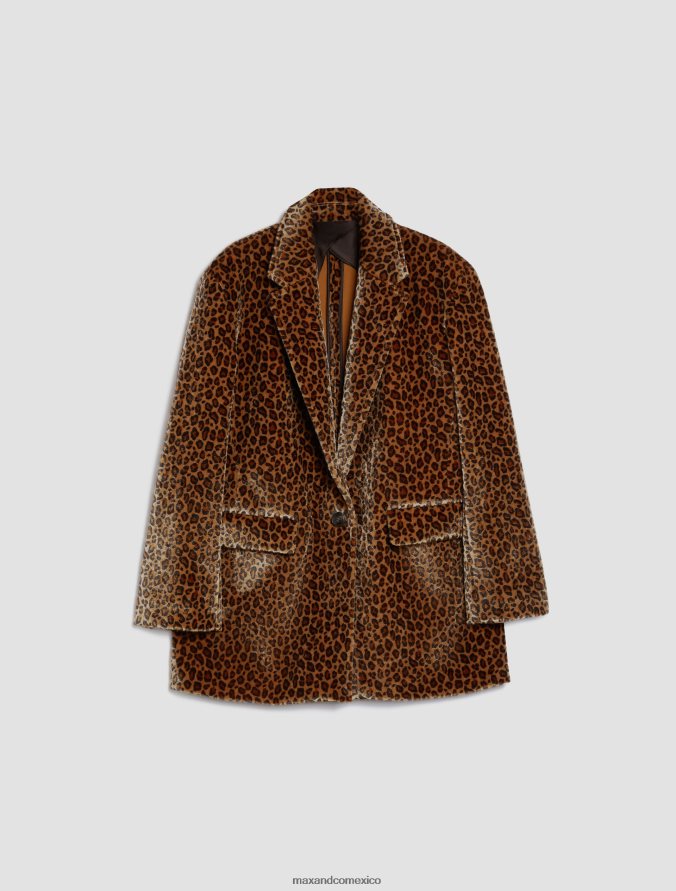 MAX&Co. mujer blazer oversize con pelo de caballo Z860B221 vestir avellana