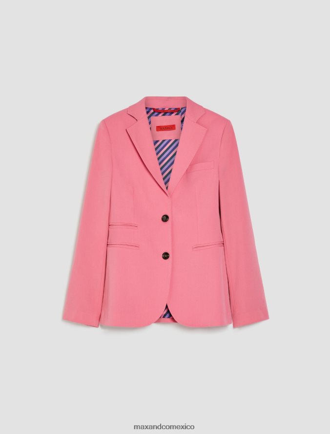 MAX&Co. mujer blazer slim de sarga elástica Z860B186 vestir rosa