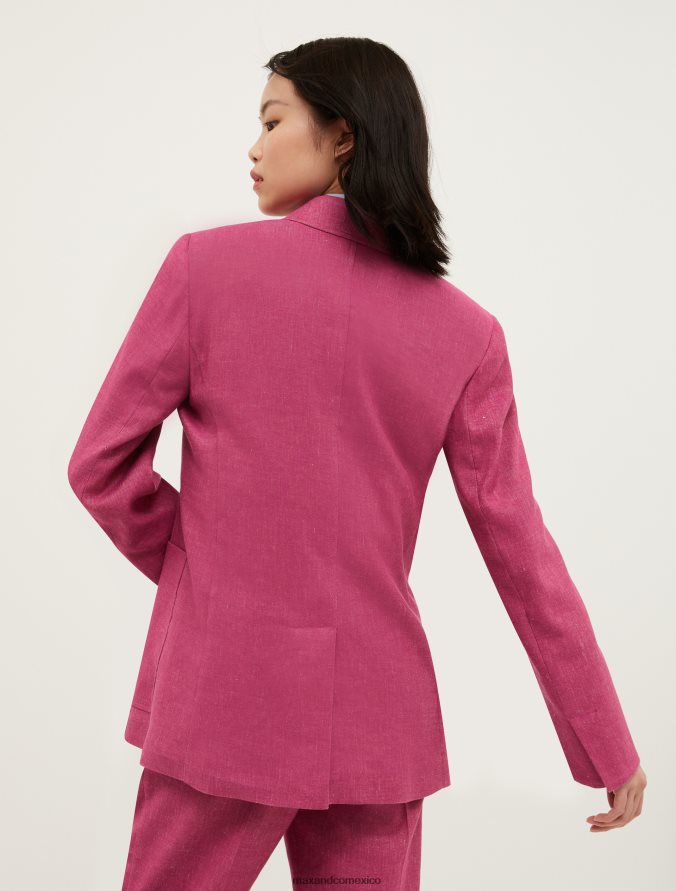 MAX&Co. mujer chaqueta larga Z860B895 vestir rosa vieja