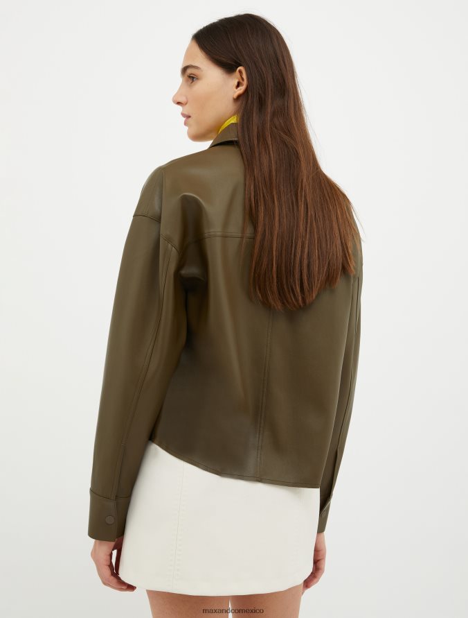 MAX&Co. mujer sobrecamisa de punto revestido Z860B293 vestir marrón