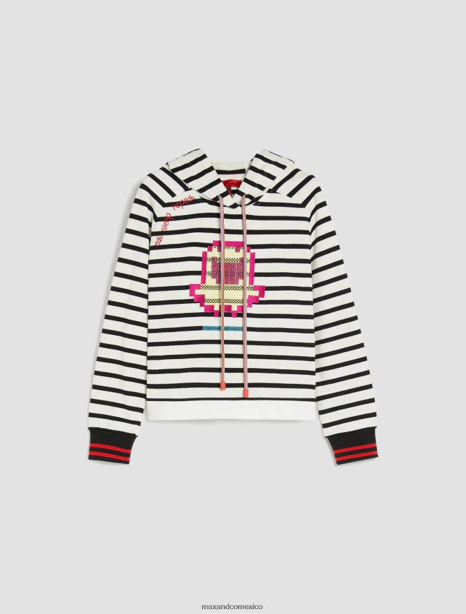 MAX&Co. mujer sudadera con bordado tamagotchi Z860B641 vestir cielo azul